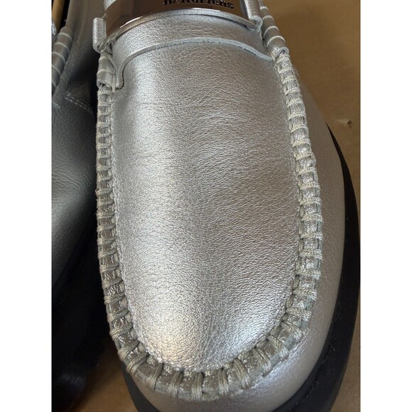 Dr. Martens Penton II Quad Metallic Silver Leather Platform Loafers Sz. M 11/W12 main image 9